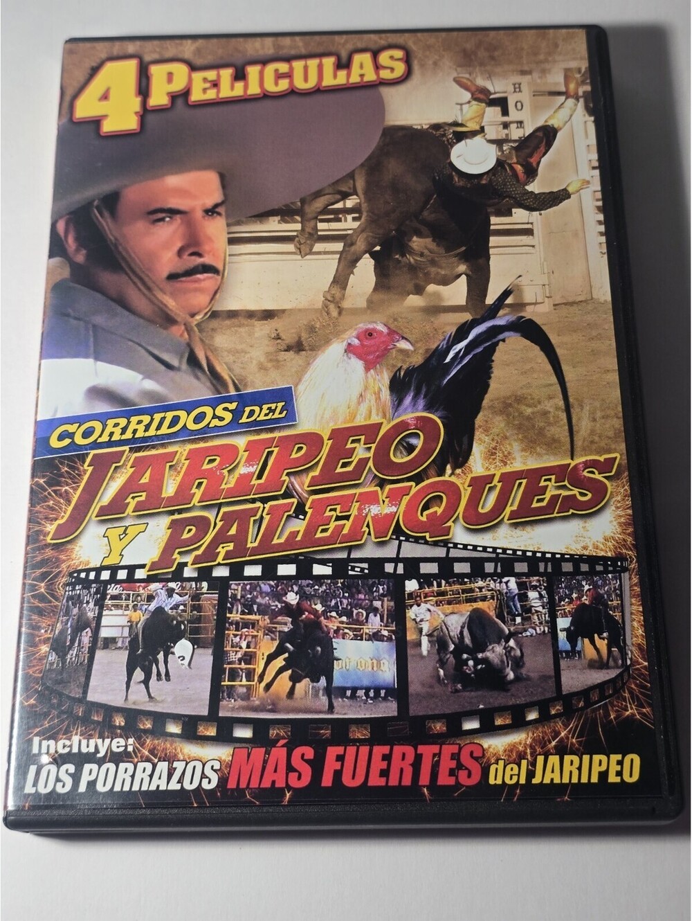 Corridos del Jaripeo y Palenques DVD 4 Películas Viva México Domingo Corrales